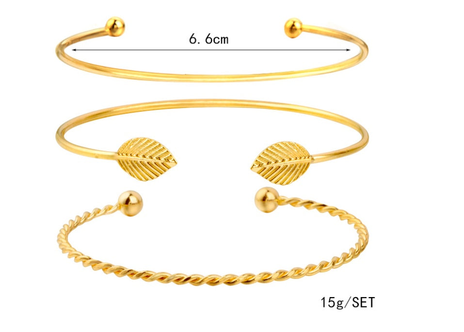 Gold Plated Crystal Bangles Set for Special Occasions
