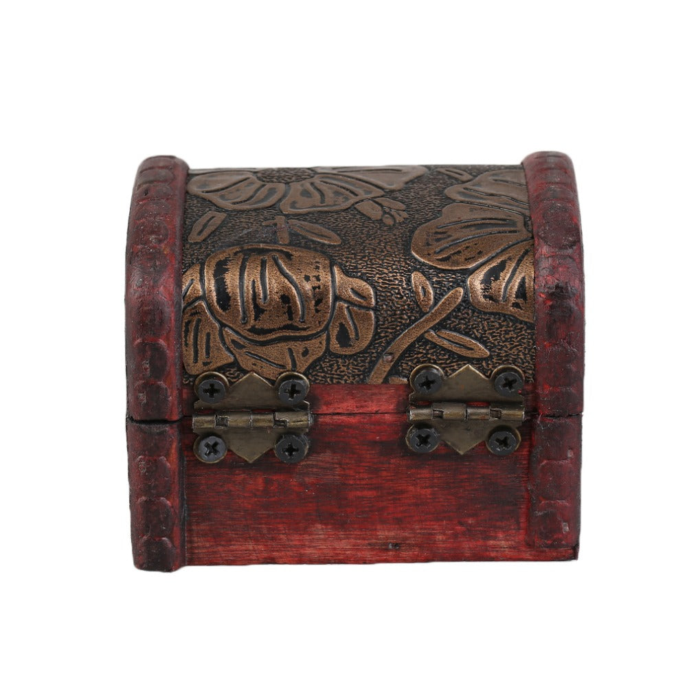 Vintage Wooden Mini Box for Jewelry, Gifts, and Memories
