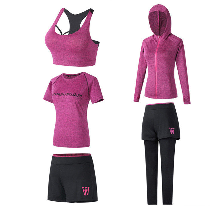 Quick-Dry 5-Piece Sportswear Set for Active Days