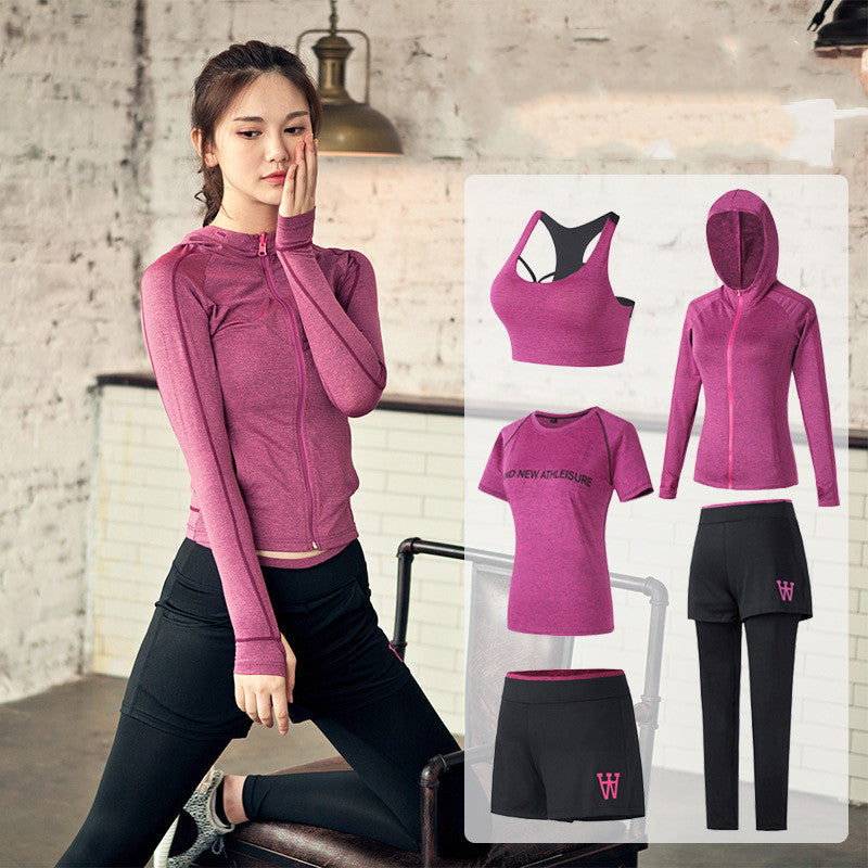 Quick-Dry 5-Piece Sportswear Set for Active Days