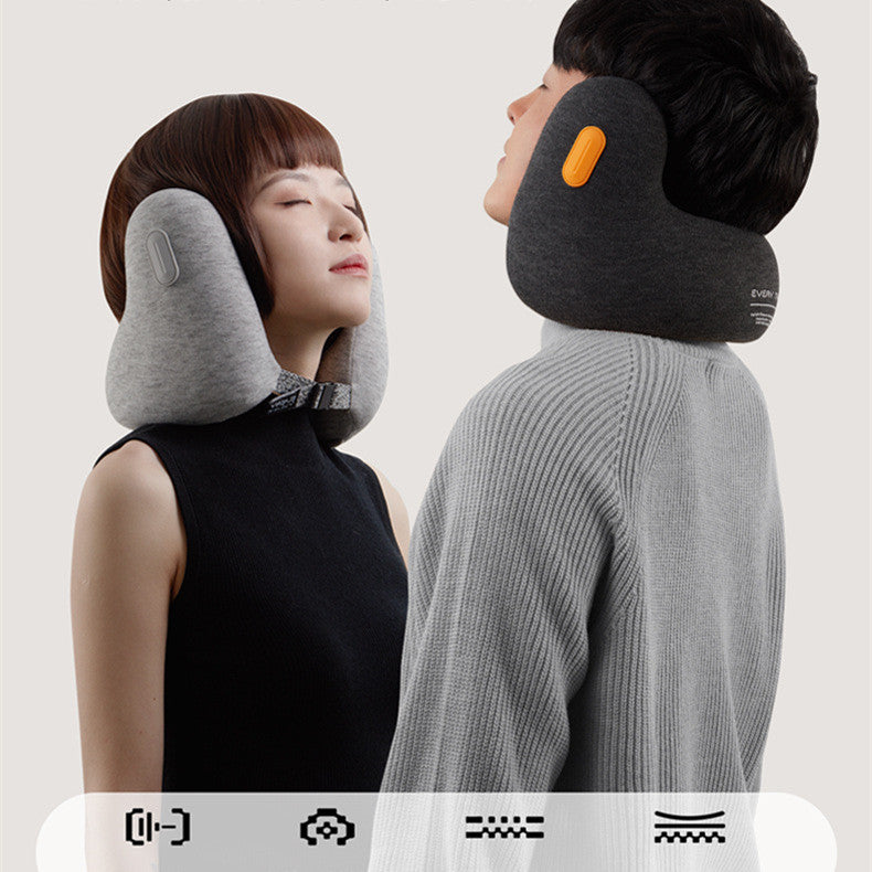 Portable U-Shaped Neck Pillow with Noise Reduction
