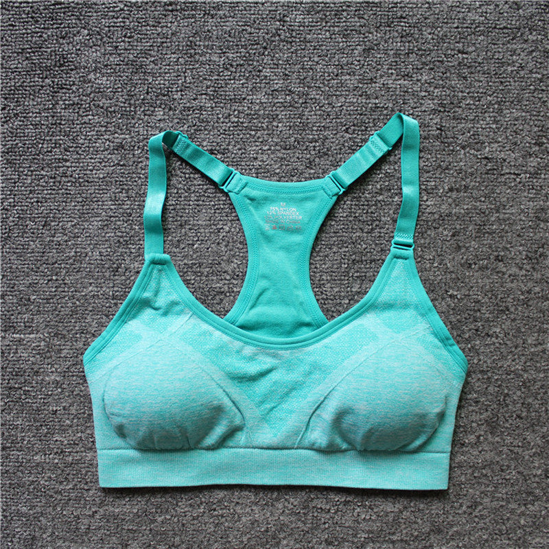 Supportive Seamless Yoga Bra Top for Active Women