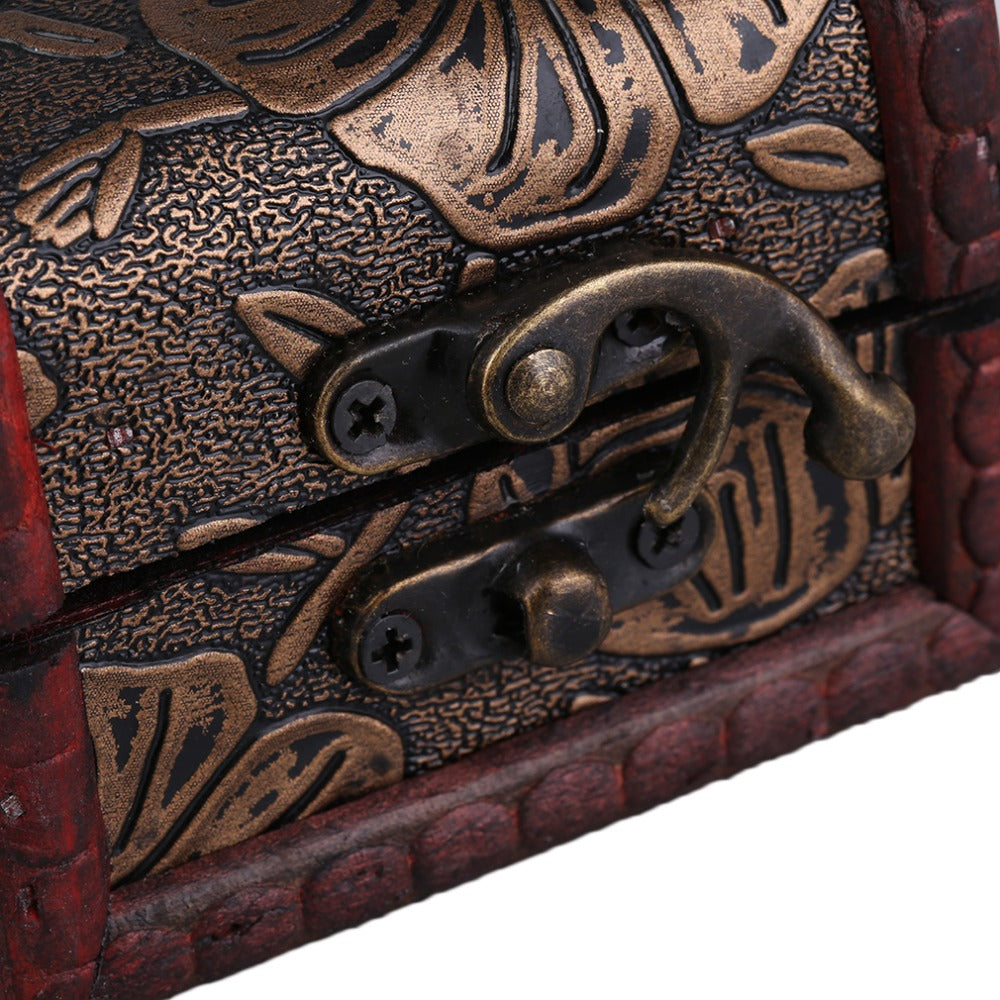 Vintage Wooden Mini Box for Jewelry, Gifts, and Memories