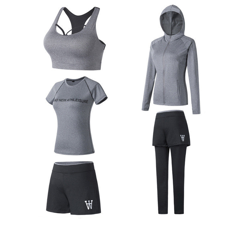 Quick-Dry 5-Piece Sportswear Set for Active Days