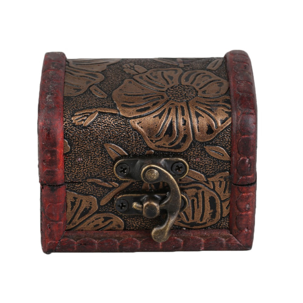 Vintage Wooden Mini Box for Jewelry, Gifts, and Memories