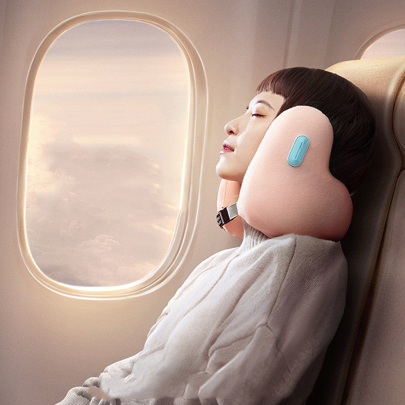 Portable U-Shaped Neck Pillow with Noise Reduction