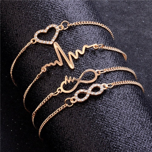 Gold Plated Crystal Bangles Set for Special Occasions