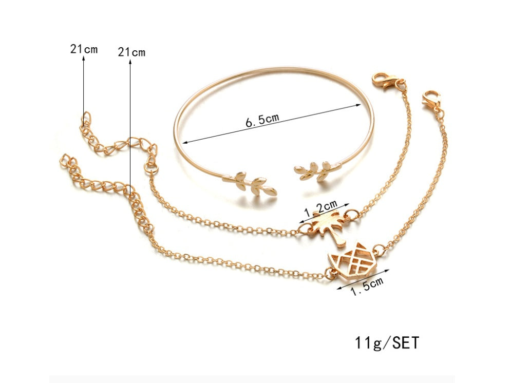 Gold Plated Crystal Bangles Set for Special Occasions