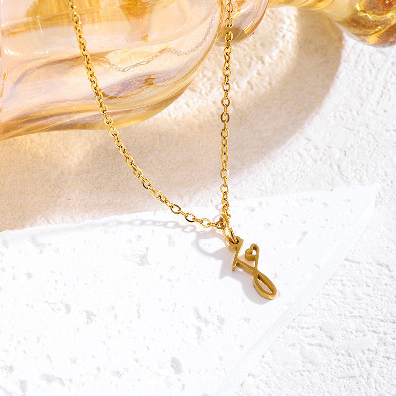 Delicate Letter Necklace for Timeless Minimalist Elegance