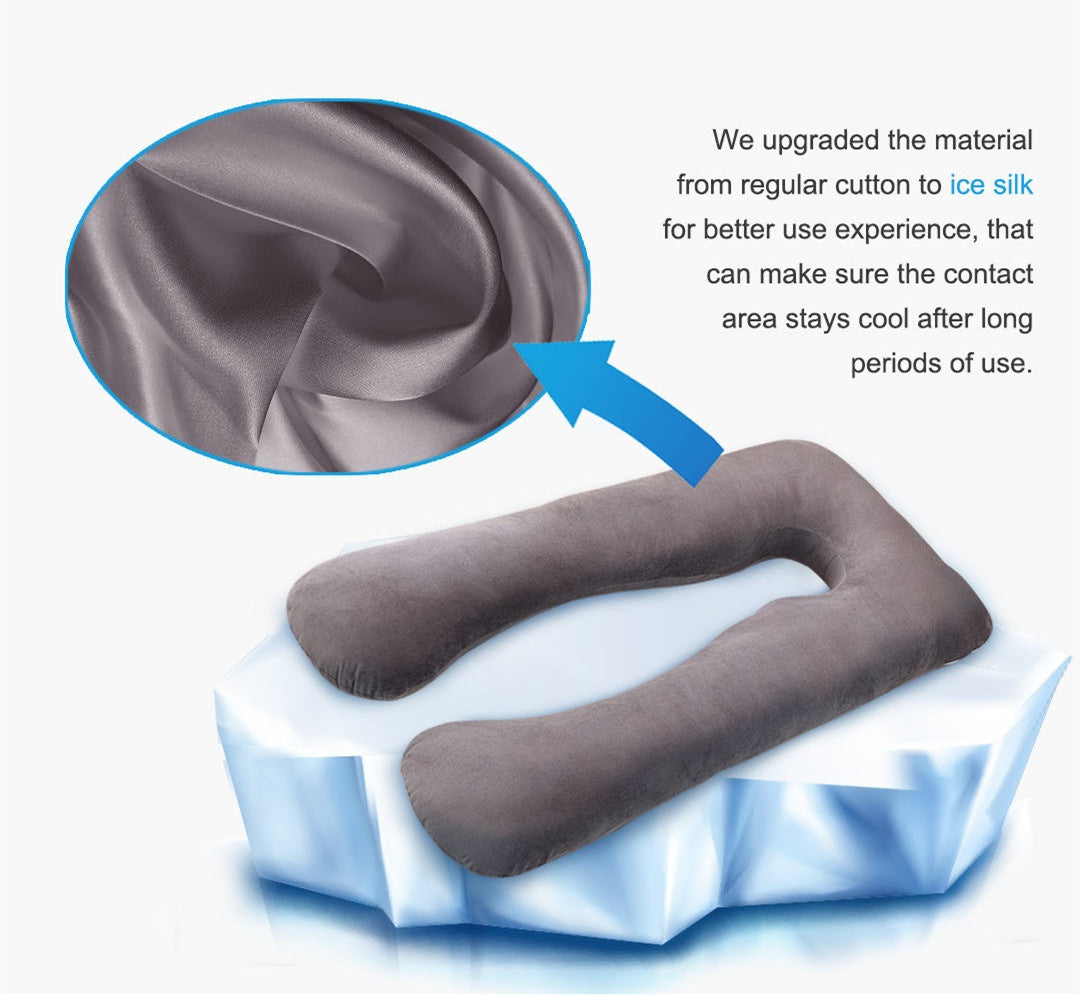Cooling U-Shaped Maternity Pillow for Summer Sleep Comfort