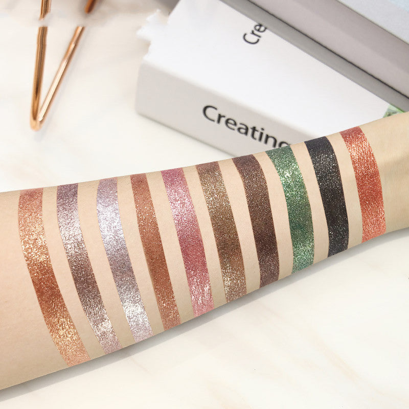 مجموعة ظلال العيون السائلة دايموند شاين المكونة من 10 ألوان