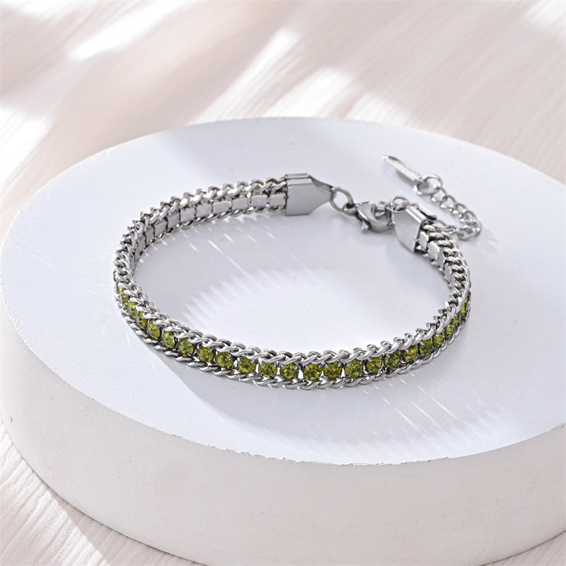 Sparkling Light-Luxury Diamond Bracelet with Effortless Elegance