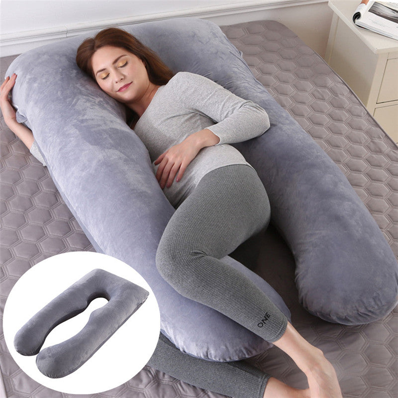 Cooling U-Shaped Maternity Pillow for Summer Sleep Comfort