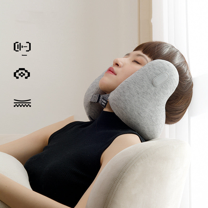 Portable U-Shaped Neck Pillow with Noise Reduction