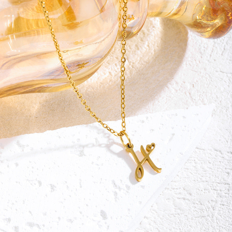 Delicate Letter Necklace for Timeless Minimalist Elegance