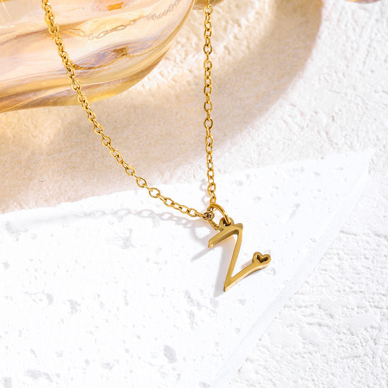 Delicate Letter Necklace for Timeless Minimalist Elegance
