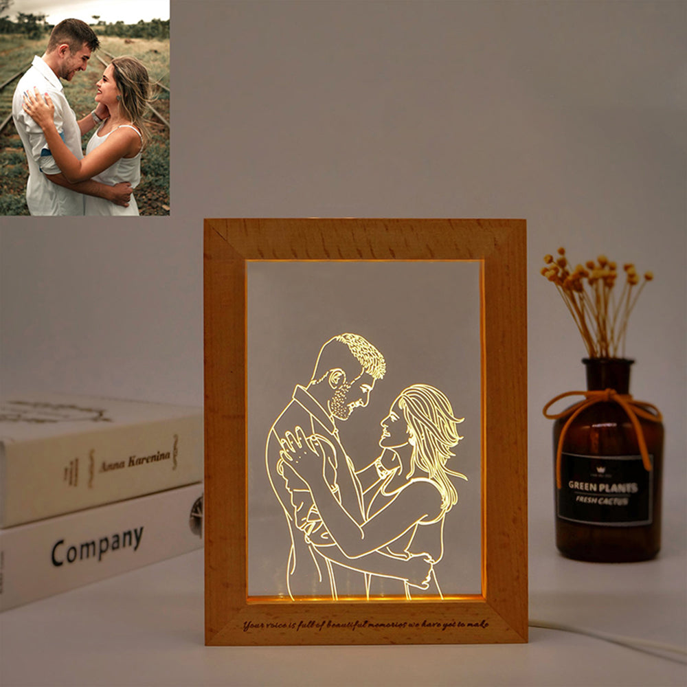 Creative Custom Photo Night Light – Warm, Soft & Meaningful