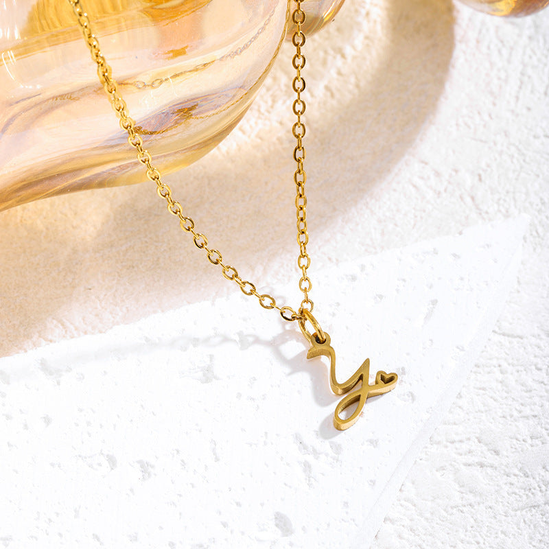Delicate Letter Necklace for Timeless Minimalist Elegance