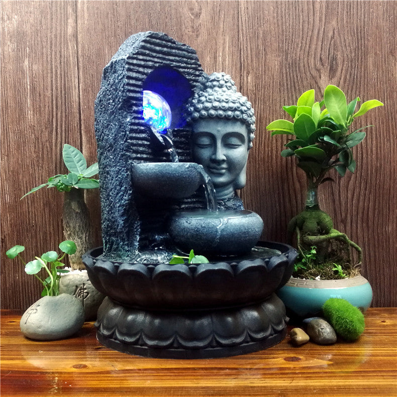 Soothing Chinese Resin Fountain Gift for Calm Spaces